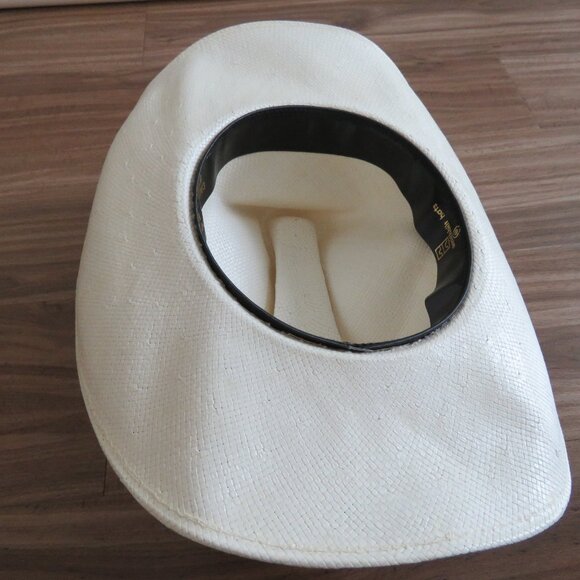 VINTAGE SMITHBILT HATS CALGARY Raffia Cowboy Hat Western Southwestern Rodeo - Picture 10 of 13